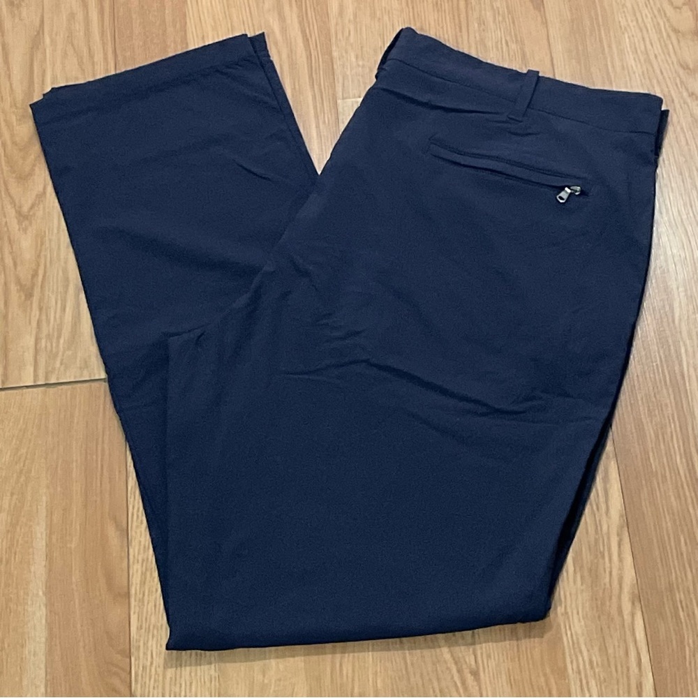 J.Crew 770 Straight Men’s 38x32 Chino Stretch Pants Blue Pocket Zip Preppy